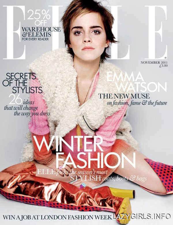Emma Watson Elle Uk November 2011 Issue