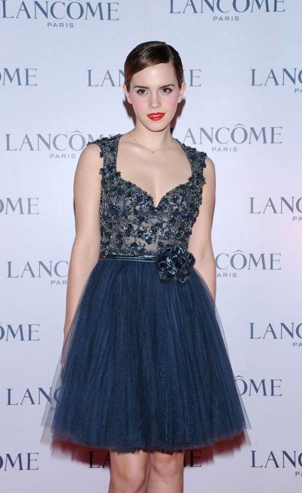 Emma Watson Promotes Lancome Cosmetic Hong Kong