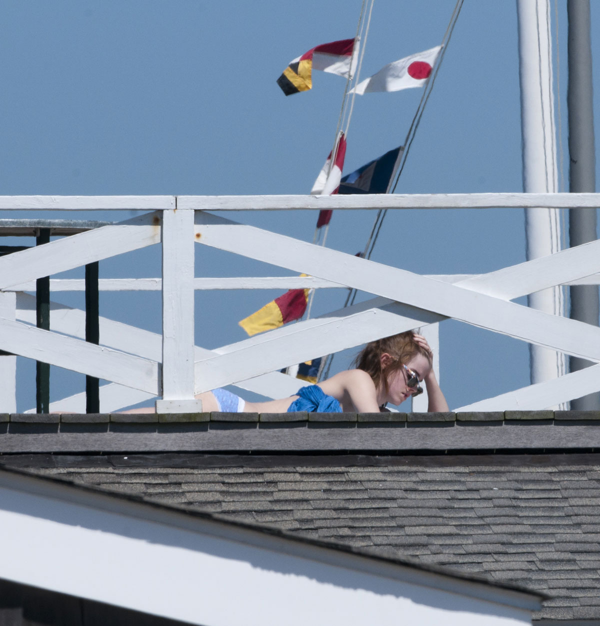 Emma Watson Undies Sunbathing Hamptons