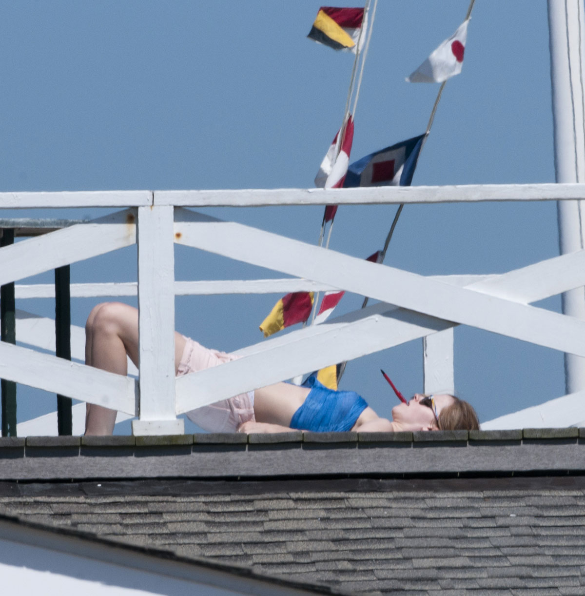 Emma Watson Undies Sunbathing Hamptons