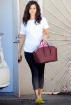 Emmy Rossum Leaving A Nail Salon In Brentwood