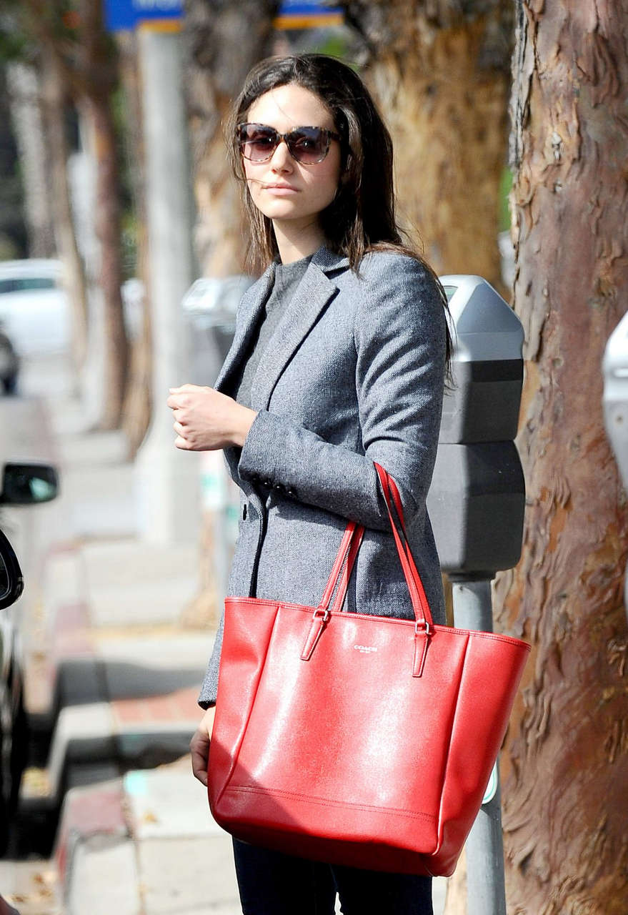 Emmy Rossum Out About Santa Monica