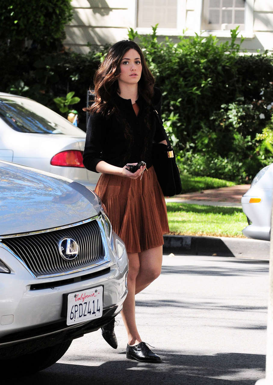 Emmy Rossum Out Beverly Hills