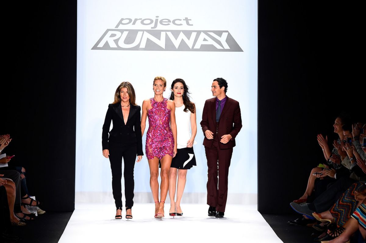 Emmy Rossum Project Runway Fashion Show New York