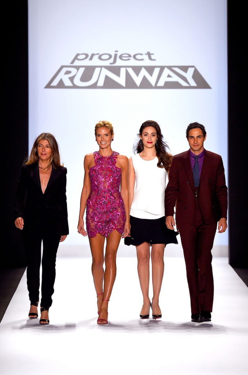 Emmy Rossum Project Runway Fashion Show New York