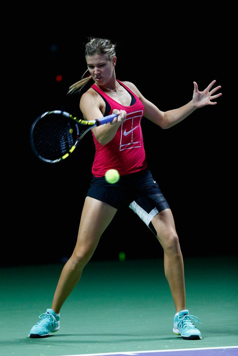 Eugenie Bouchar Bnp Paribas Wta Finals Practice Singapore