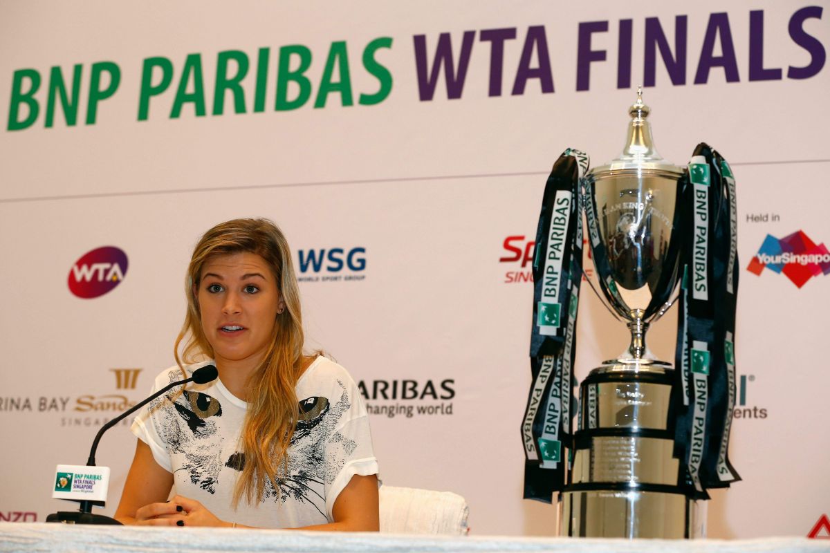 Eugenie Bouchar Bnp Paribas Wta Finals Press Conference Singapore
