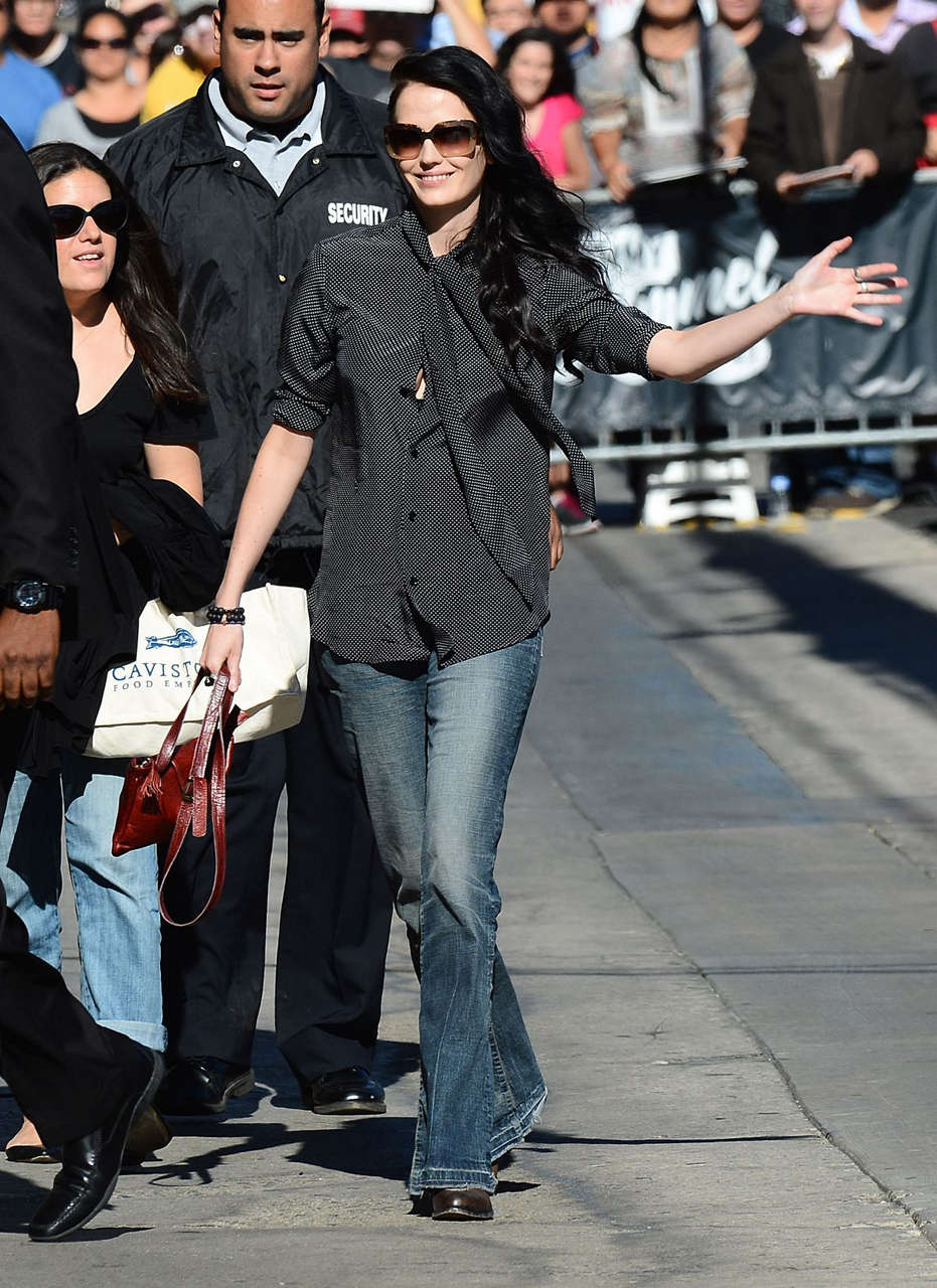 Eva Green Arrives Jimmy Kimmel Live Hollywood