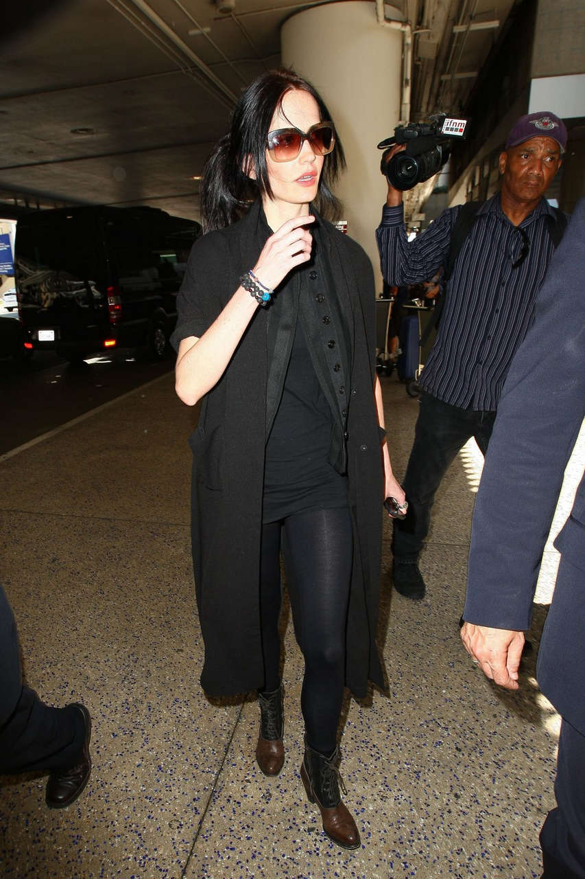 Eva Green Arrives Lax Airport Los Angeles