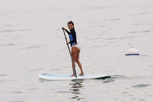 Eva Longoria Bikini Bottoms Beach Malibu