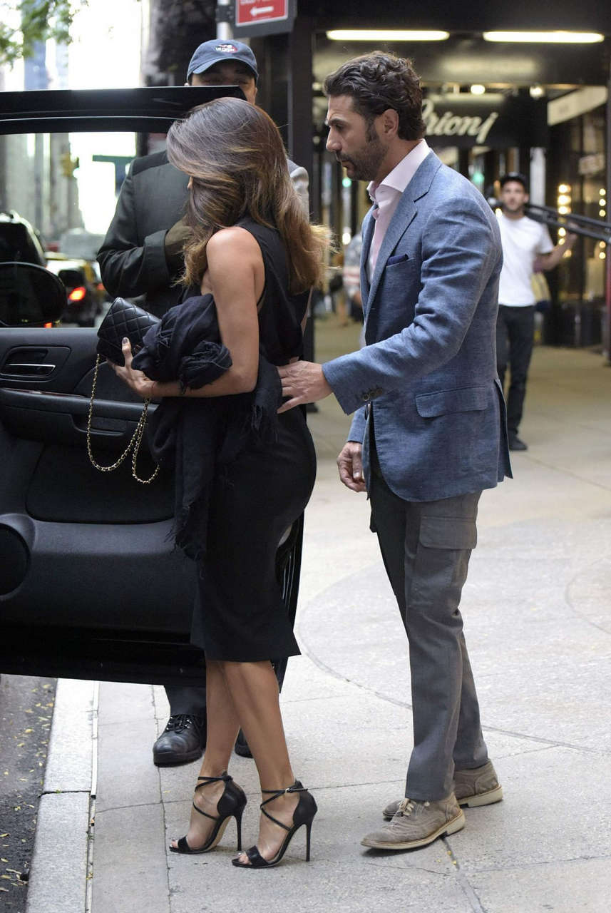 Eva Longoria Leaves Four Seasons Hotel New York