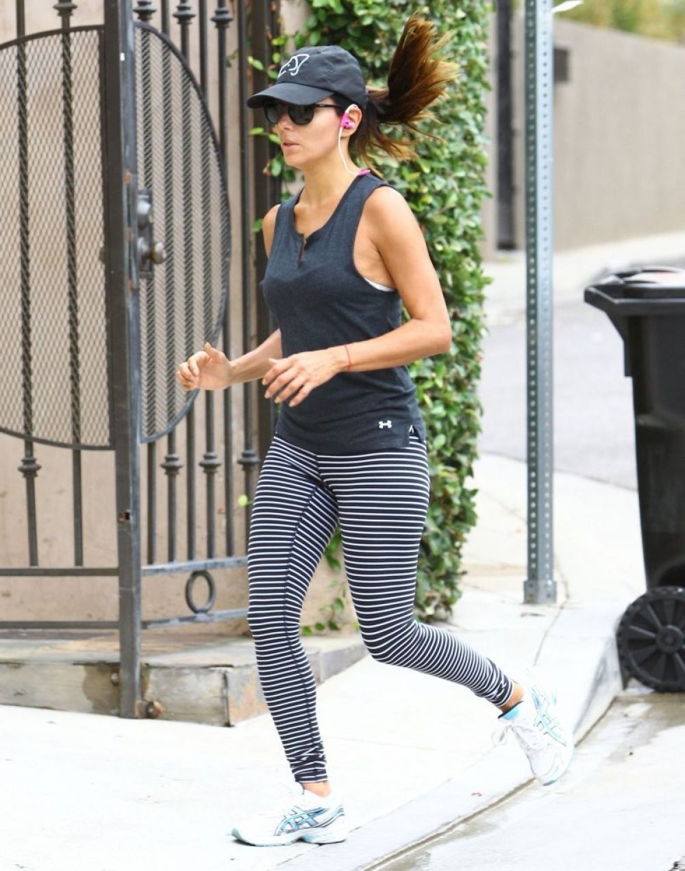 Eva Longoria Out Jogging Los Angeles