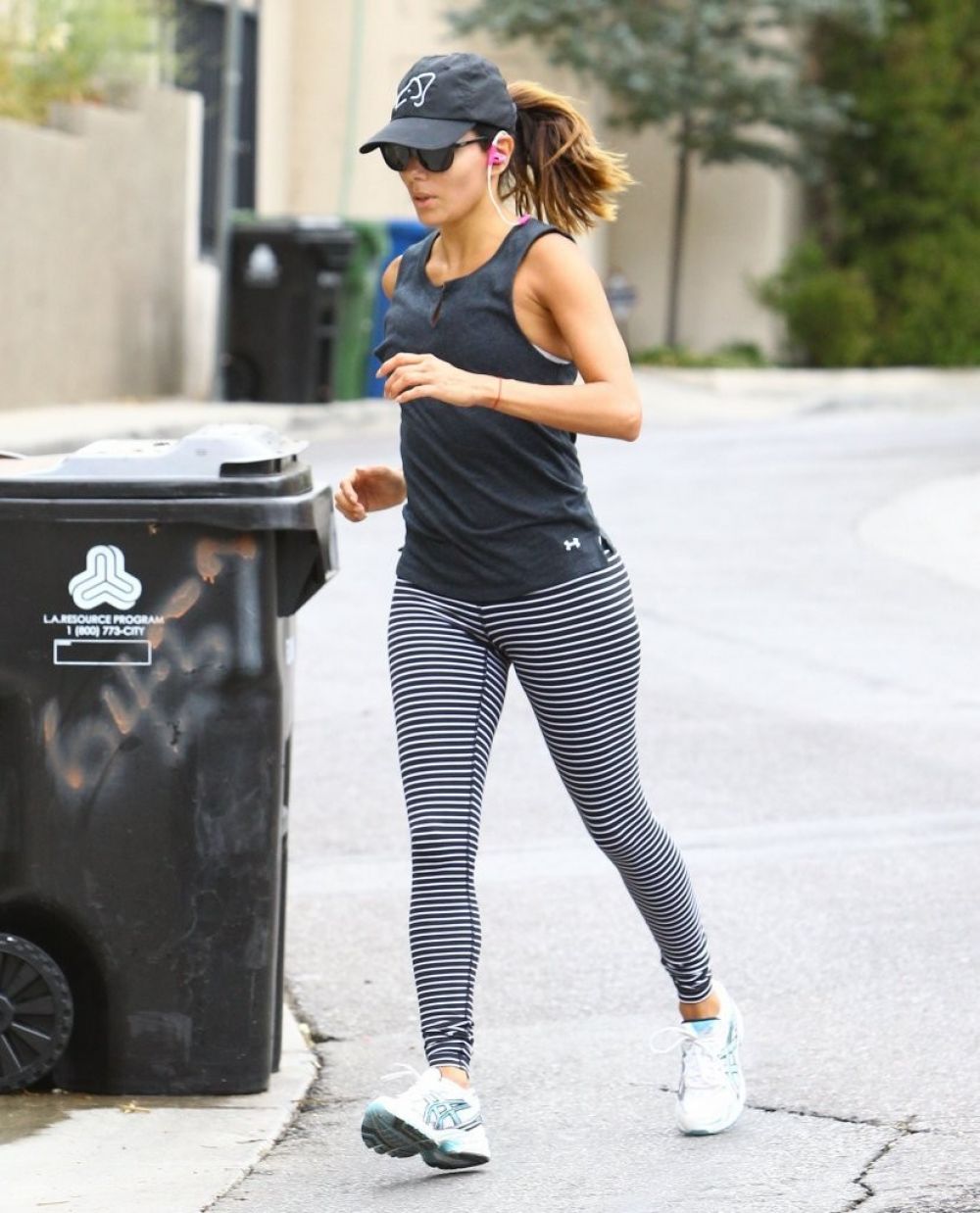Eva Longoria Out Jogging Los Angeles