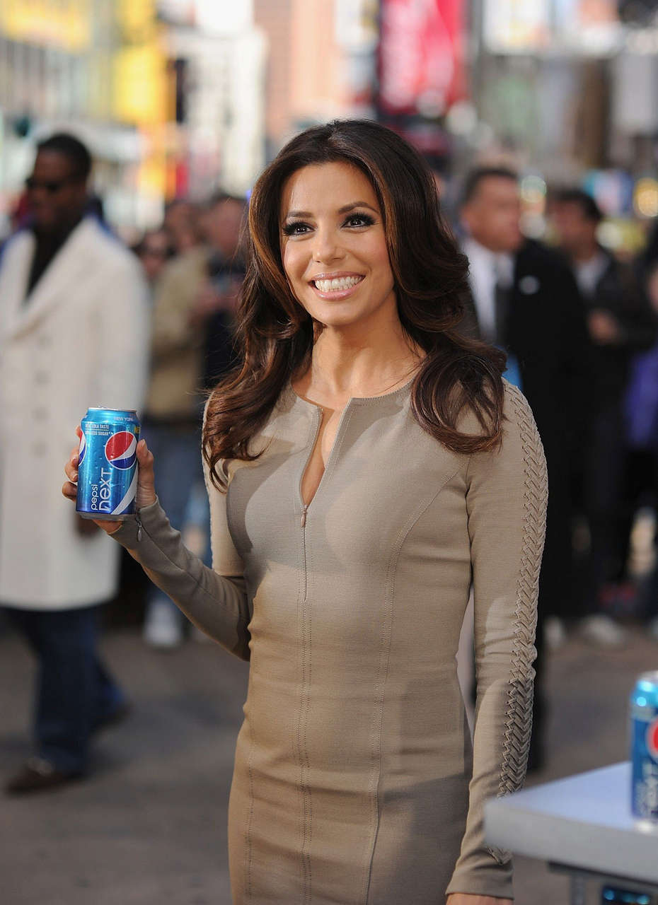 Eva Longoria Promotes Pepsi Next Drink It To Believe It New York