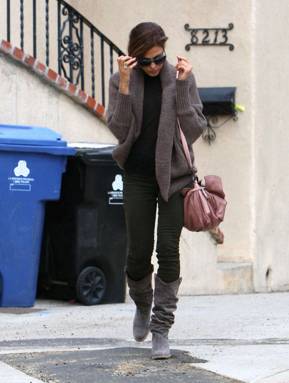 Eva Mendes Candid Out About Beverly Hills