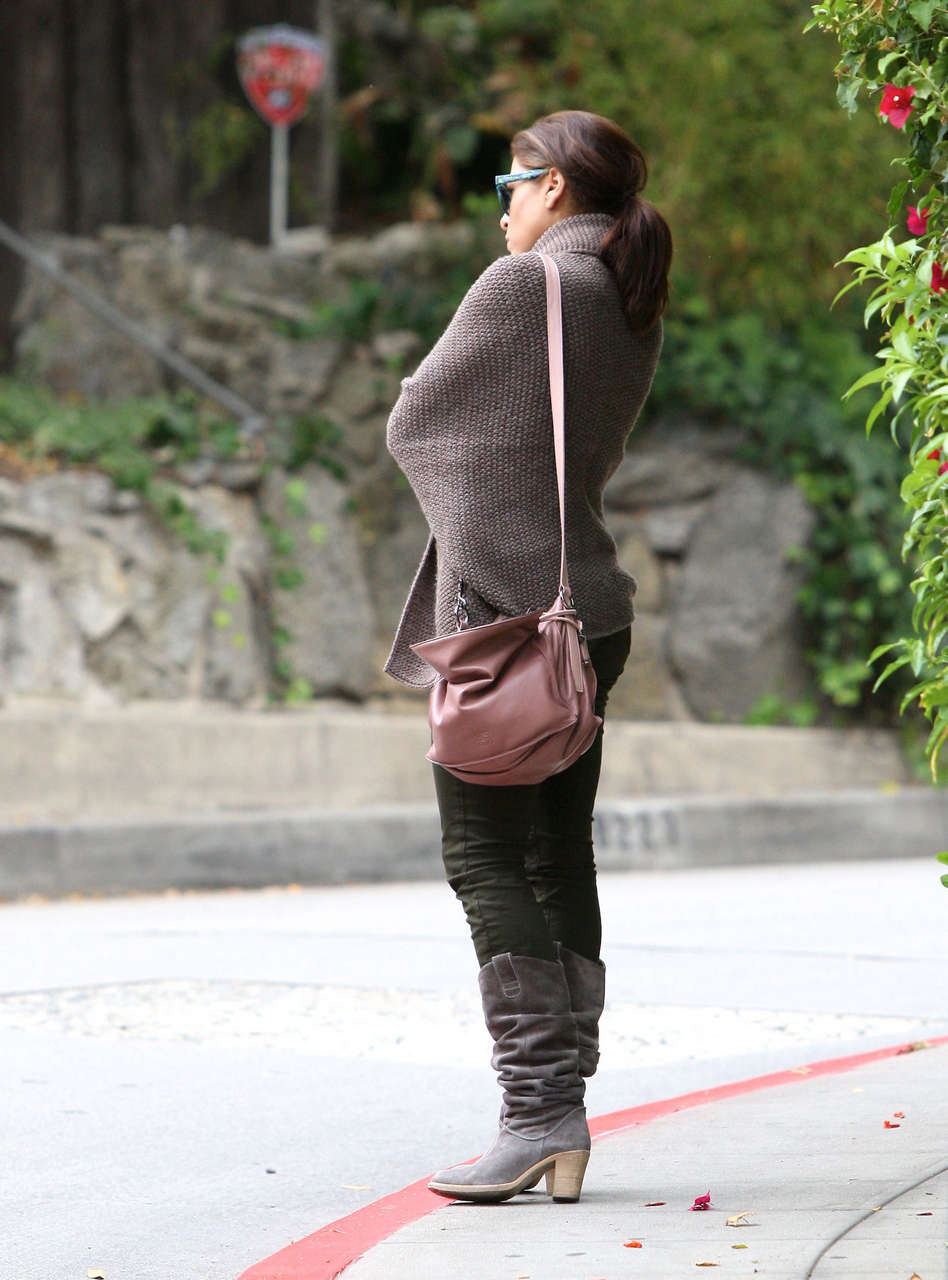 Eva Mendes Candid Out About Beverly Hills