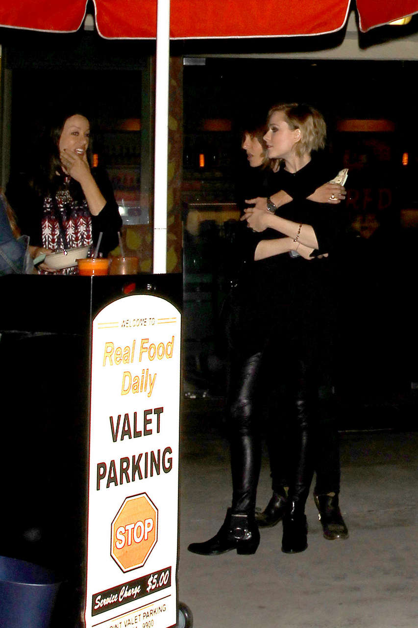 Evan Rachel Wood Katherine Moennig Hugging Real Food Daily Restaurant