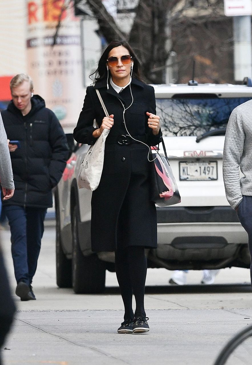 Famke Janssen Out And About New York