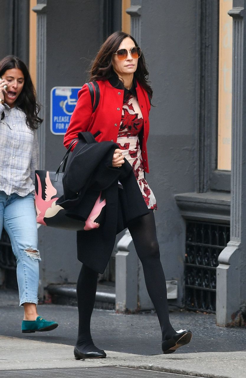 Famkie Janssen Out And About New York