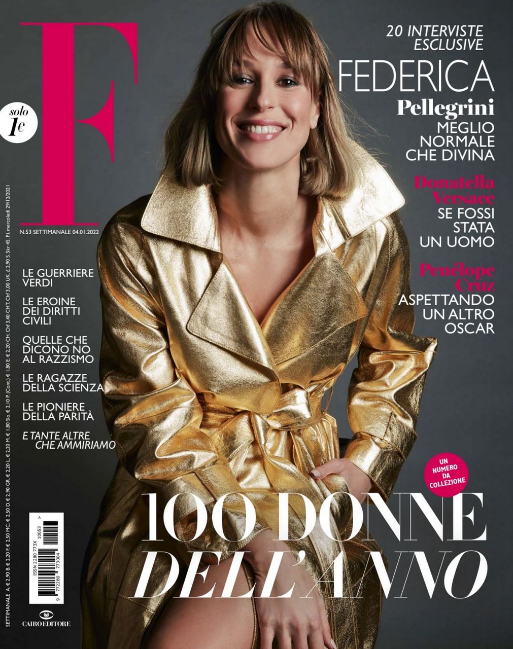 Federica Pellegrini For F Magazine January