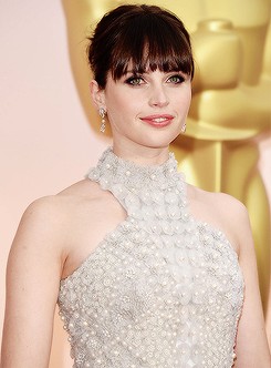 Felicity Jones Attends The 87th Annual Academy
