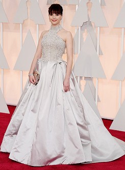 Felicity Jones Attends The 87th Annual Academy