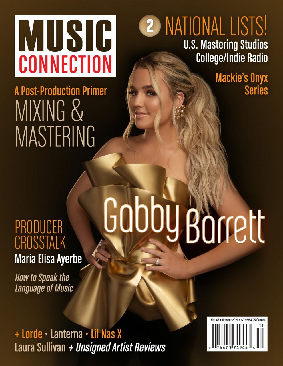 Gabby Barrett For Music Connection October