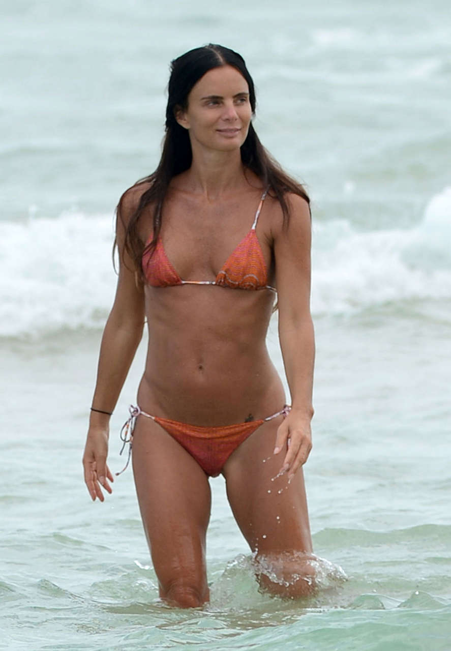 Gabrielle Anwar Bikini Beach Miami