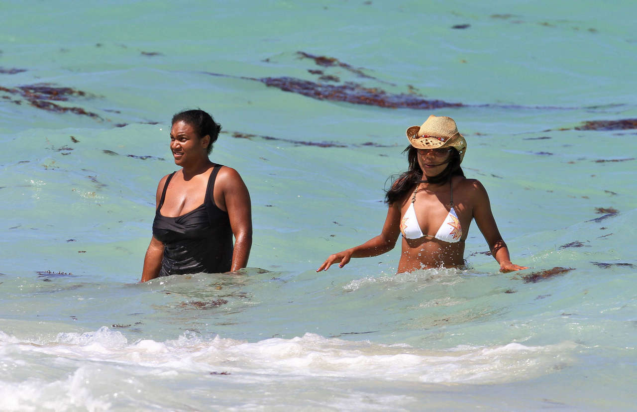 Gabrielle Union Bikini Beach Miami