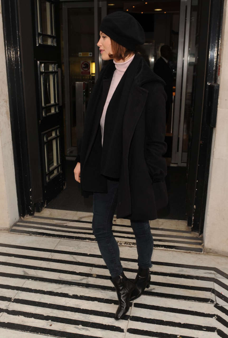 Gemma Arterton Leaves Bbc Radio 2 Studios London
