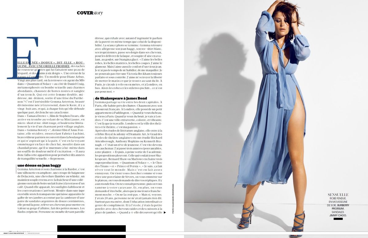 Gemma Arterton Madame Figaro Magazine August 2014 Issue