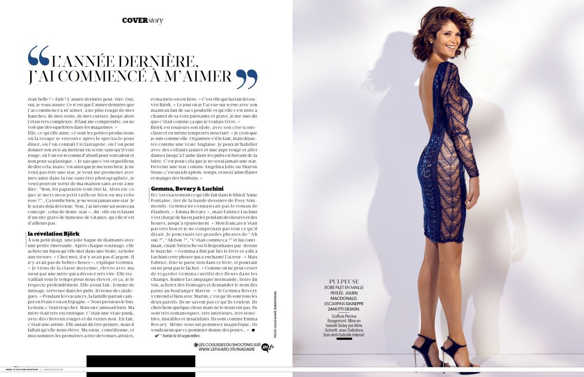 Gemma Arterton Madame Figaro Magazine August 2014 Issue