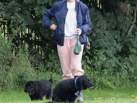 Gemma Atkinson Out With Her Dog Park Manchester