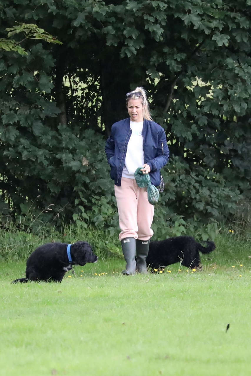 Gemma Atkinson Out With Her Dog Park Manchester