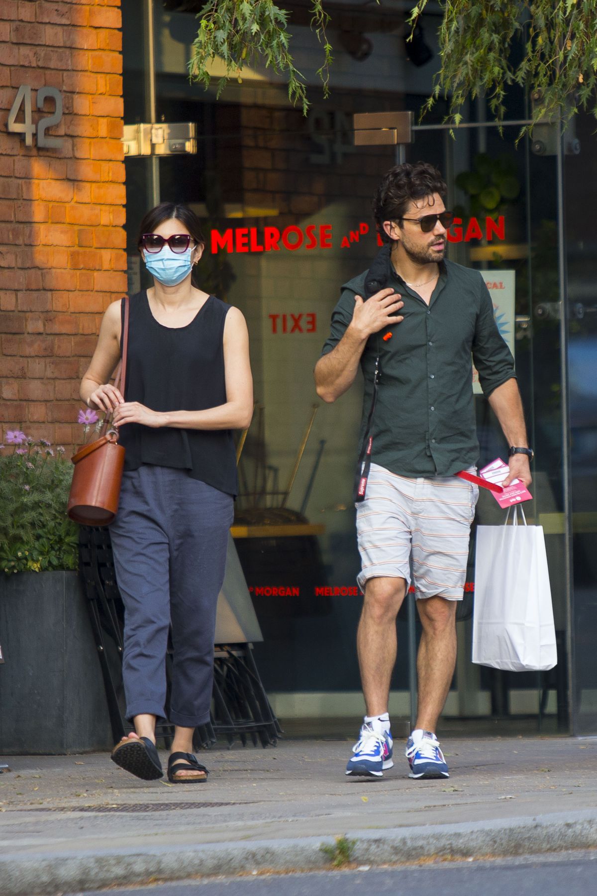 Gemma Chan Dominic Cooper Out Shopping London