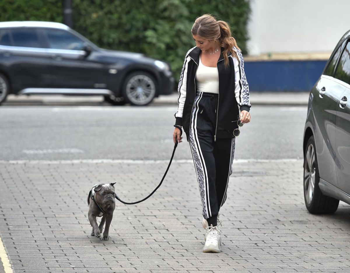 Georgia Steel Out With Her Dog Brentwood