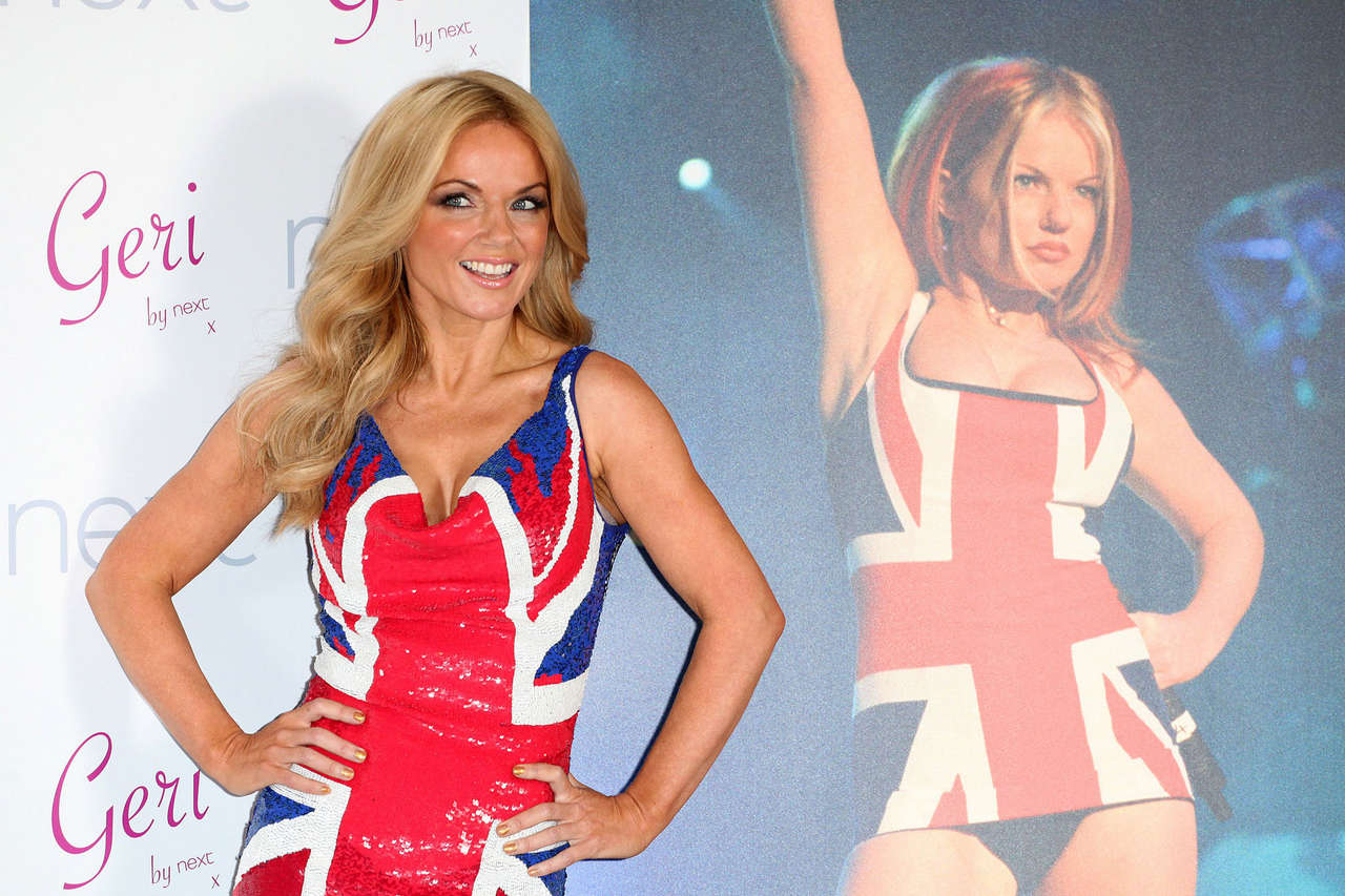 Geri Halliwell New Union Jack Collection Launch London