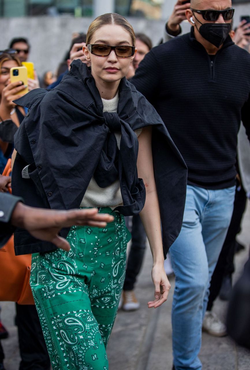 Gigi Hadid Leaves Max Mara Show Milan Fashion Week