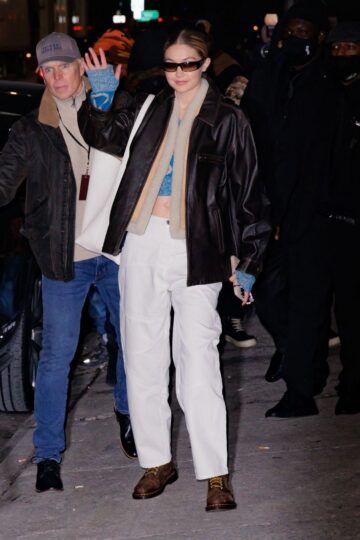 Gigi Hadid Leaves Michael Kors Fashion Show New York