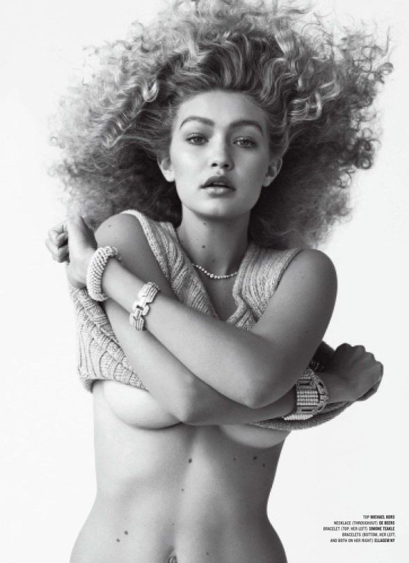 Gigi Hadid Topless