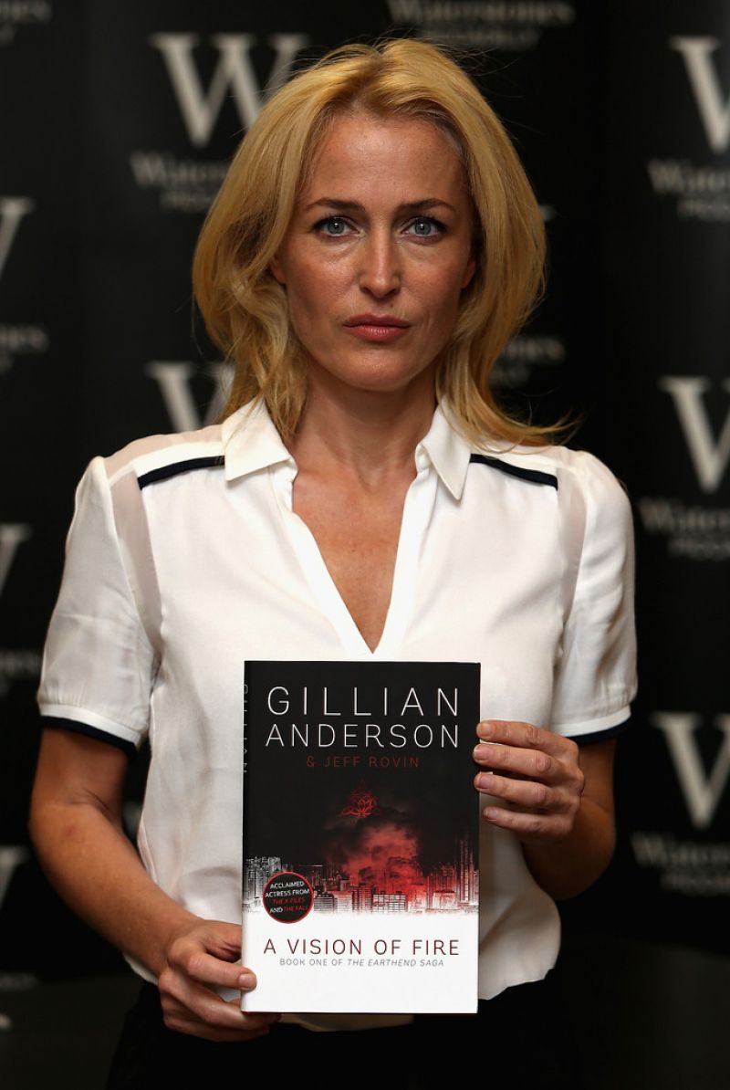 Gillian Anderson Vision Fire Book Signing London