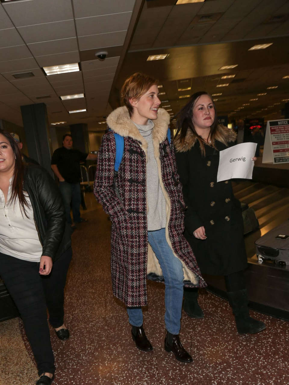 Greta Gerwig Arrives Slc Airport For Sundance Film Festival