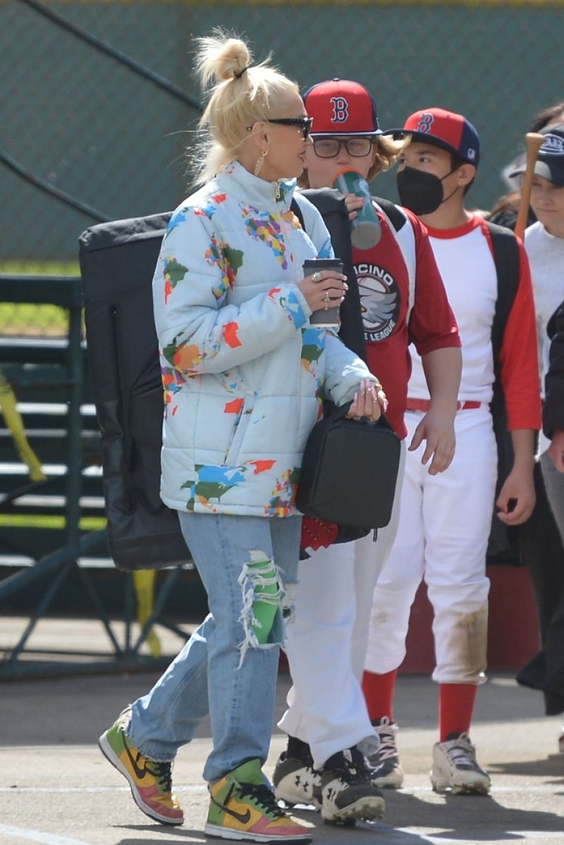 Gwen Stefani And Gavin Rossdale Baseball Game