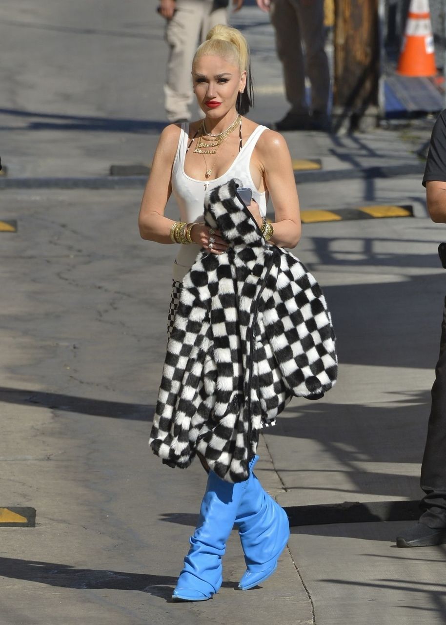 Gwen Stefani Arrives Jimmy Kimmel Live