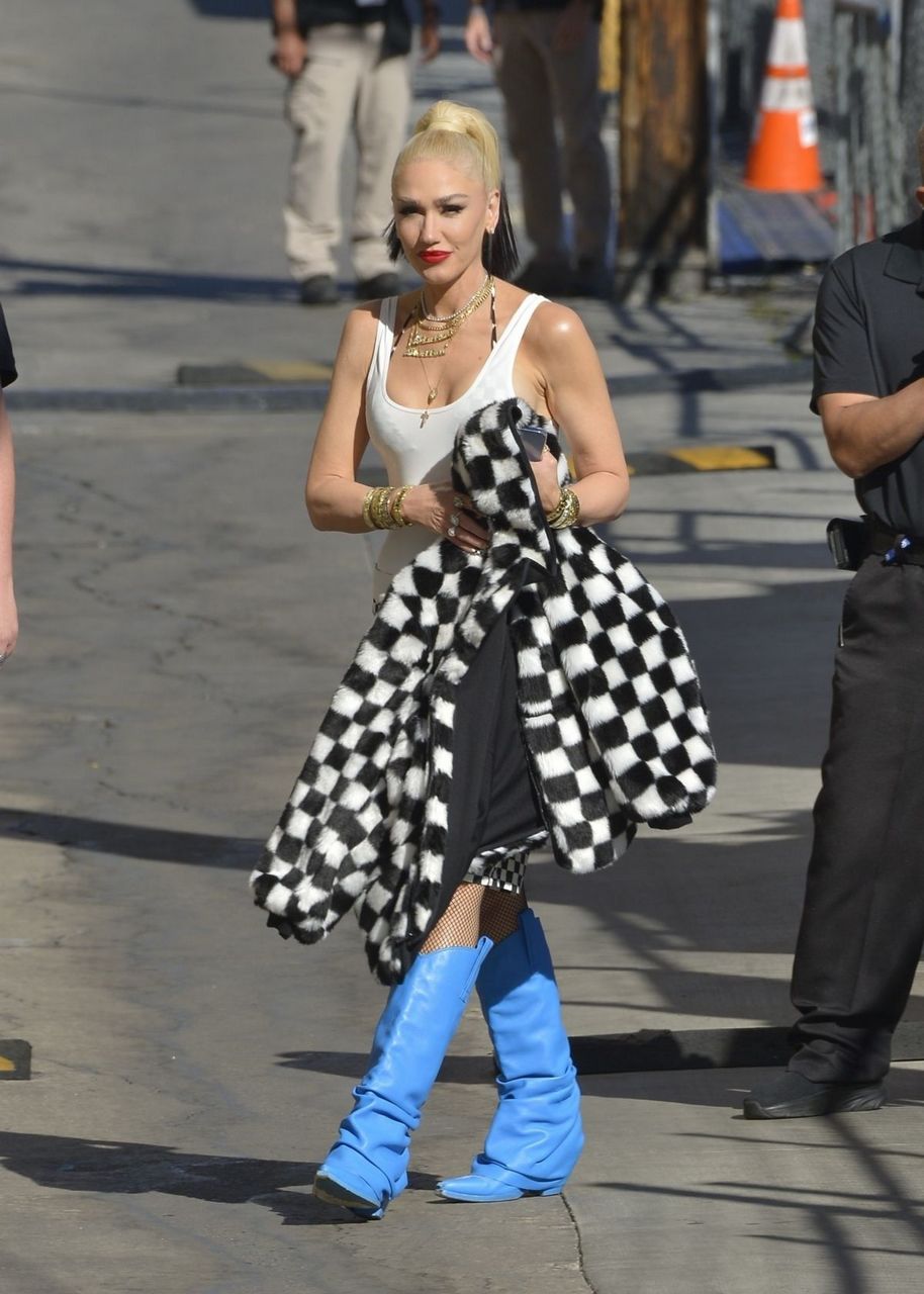 Gwen Stefani Arrives Jimmy Kimmel Live
