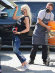 Gwen Stefani Ripped Denim Out Shopping Encino