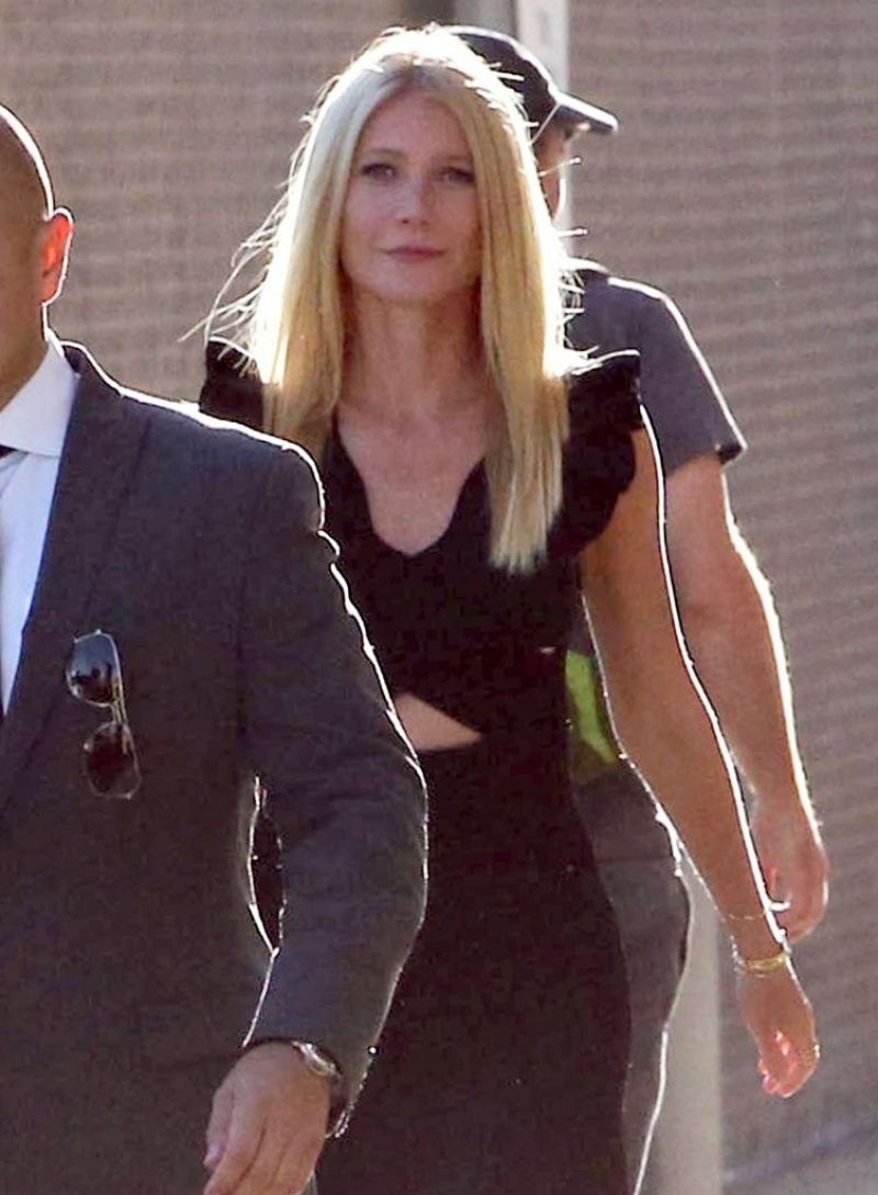 Gwyneth Paltrow Arrives Jimmy Kimmel Live Hollywood