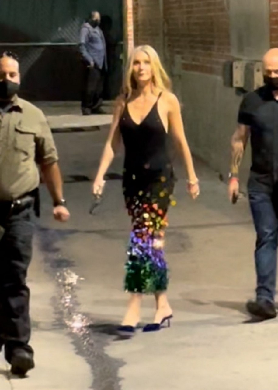 Gwyneth Paltrow Leaves Jimmy Kimmel Live Hollywood