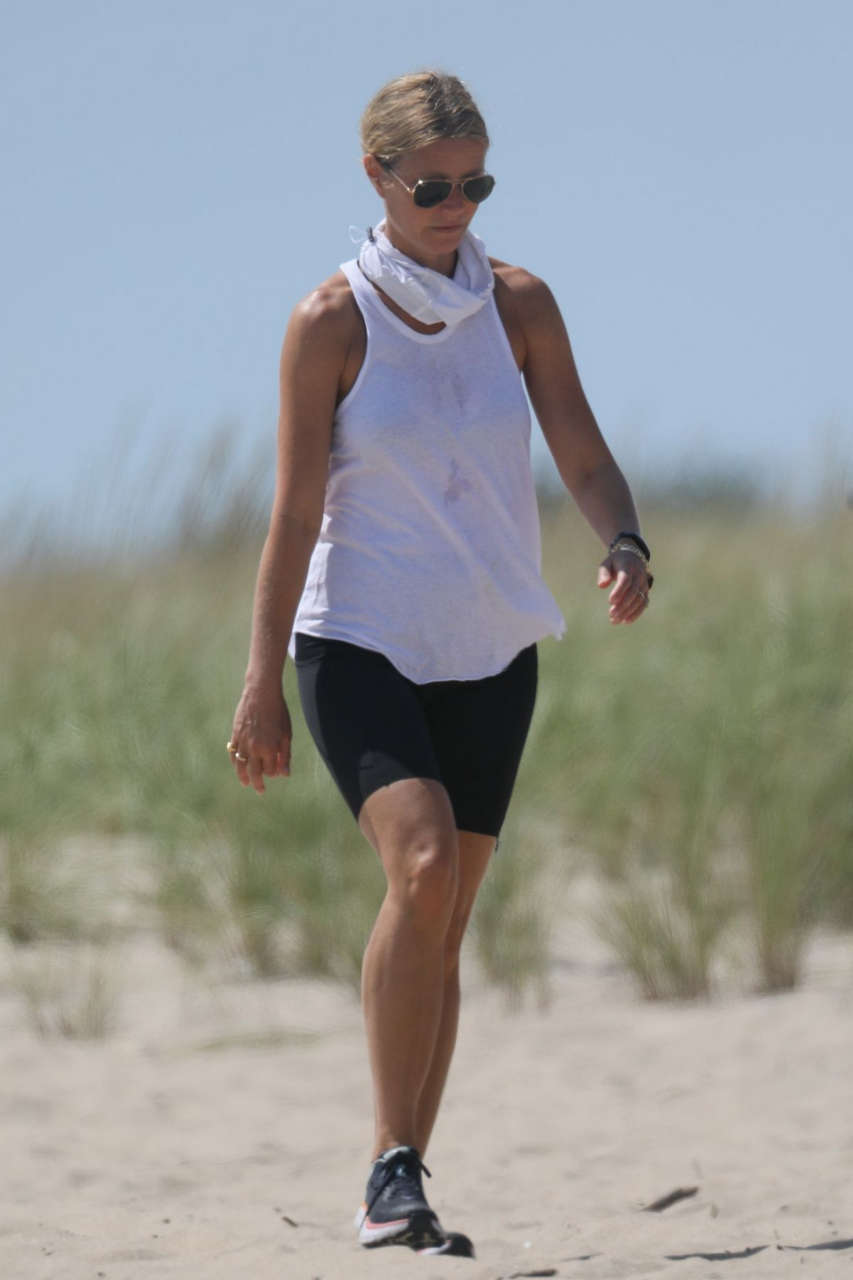 Gwyneth Paltrow Out Hiking Hamptons