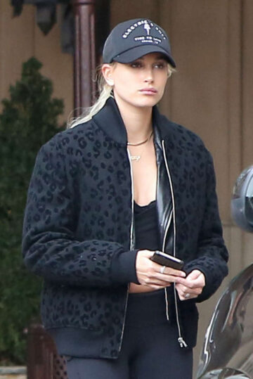 Hailey Baldwin Leaves Montage Hotel Beverly Hills